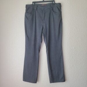 34 HERITAGE - Size 38/30 Men's Relaxed Straight grey Pants Button,zipper, Pocket